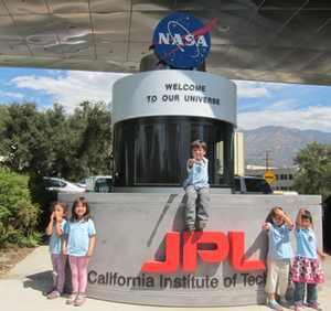 the entrance to NASA's Jet Propulsion Lab